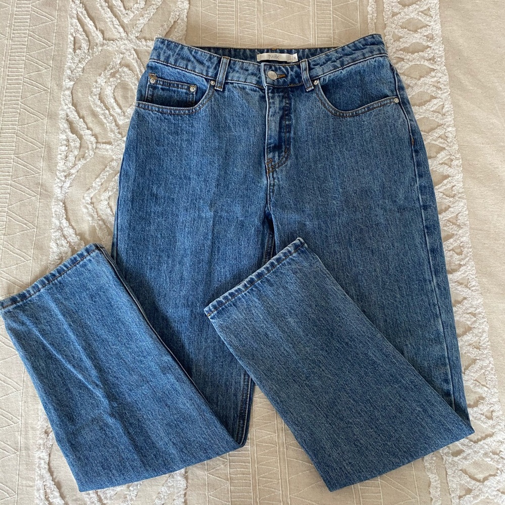 Twik straight leg high waisted mom style jeans